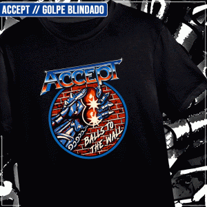 Remera "Accept: Golpe Blindado"