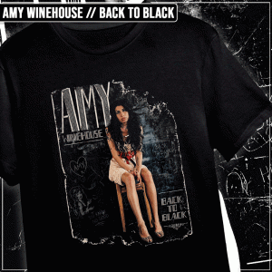 Remera "Amy Winehouse: Back to black"