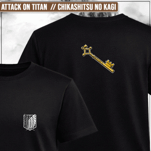 Remera "Attack on Titan: Chikashitsu no Kagi"
