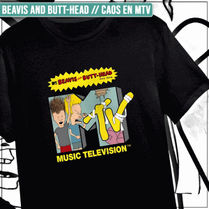 Remera "Beavis and Butt-Head: Caos en MTV"