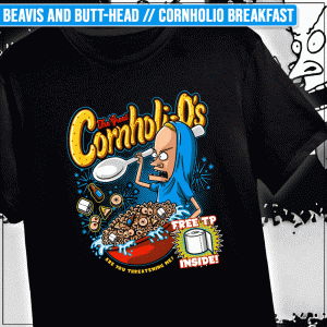 Remera "Beavis and Butt-Head: Cornholio Breakfast"