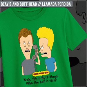 Remera "Beavis and Butt-head: Llamada Perdida"