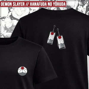 Remera "Demon Slayer: Hanafuda no yōruda"
