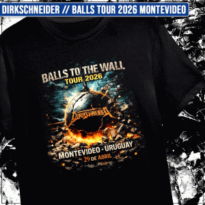 Remera "Dirkschneider: Balls to the Walls Tour 2026 Montevideo"
