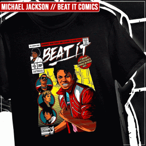 Remera "Michael Jackson: Beat It Comics"