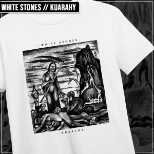 Remera "White Stones: Kuarahy"
