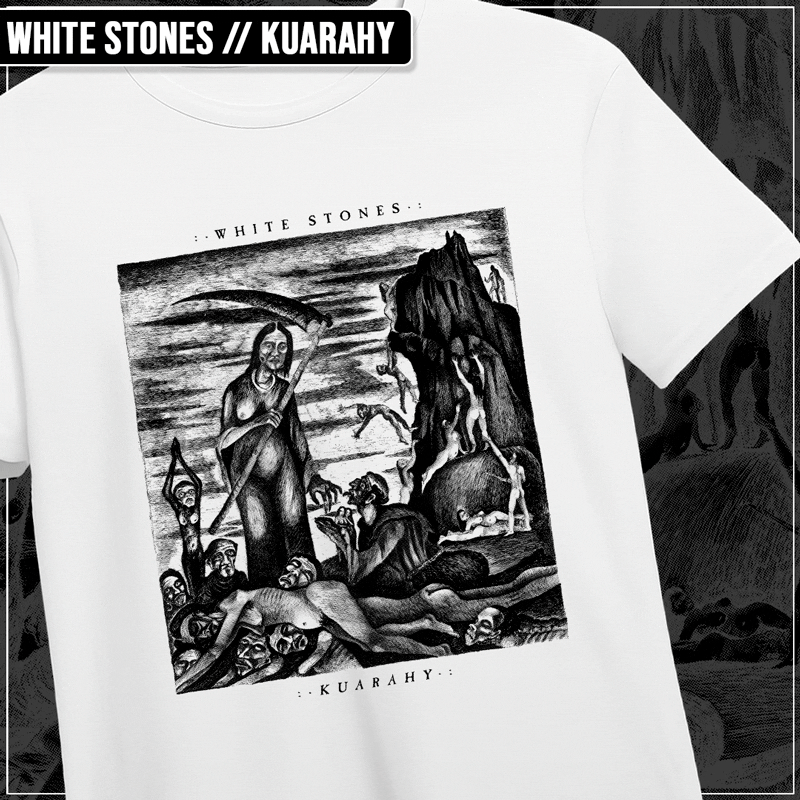 Remera "White Stones: Kuarahy"