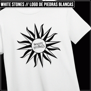 Remera "White Stones: Logo de Piedras Blancas"