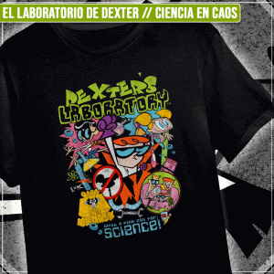 Remera "El Laboratorio de Dexter: Ciencia en Caos"
