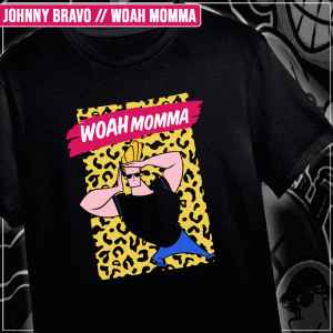 Remera "Johnny Bravo: Woah Momma"