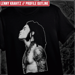 Remera "Lenny Kravitz: Profile Outline"
