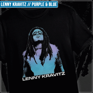 Remera "Lenny Kravitz: Purple & Blue"