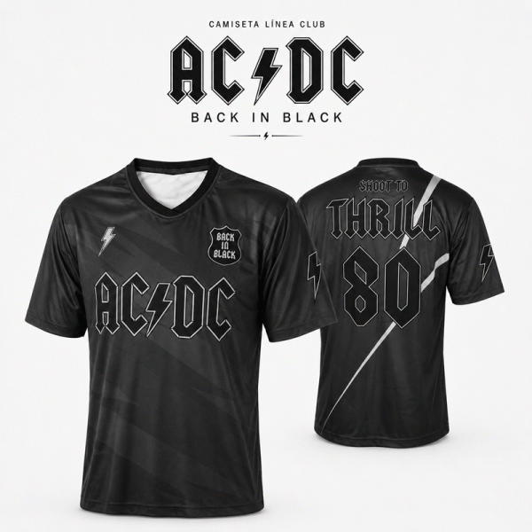 Camiseta Línea Club AC/DC Back in Black