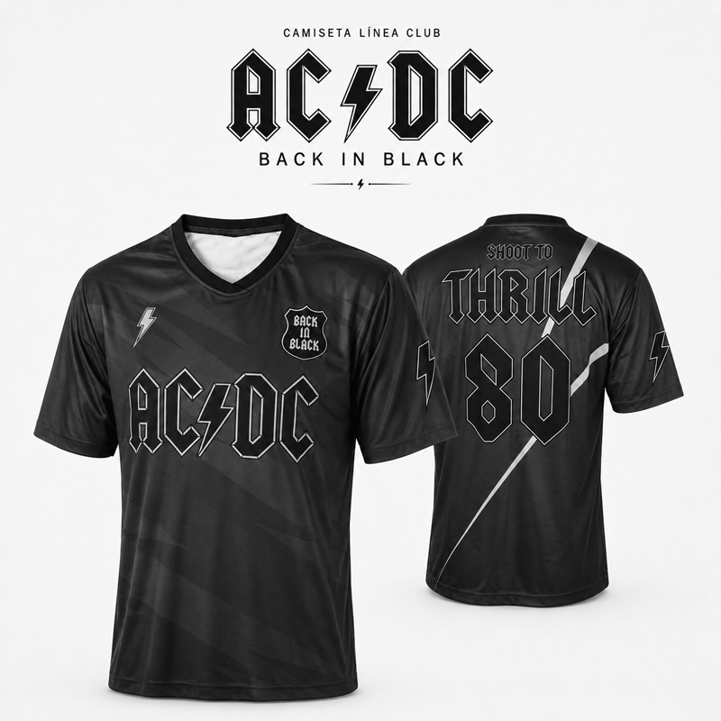 Camiseta Línea Club "ACDC: Back in black"