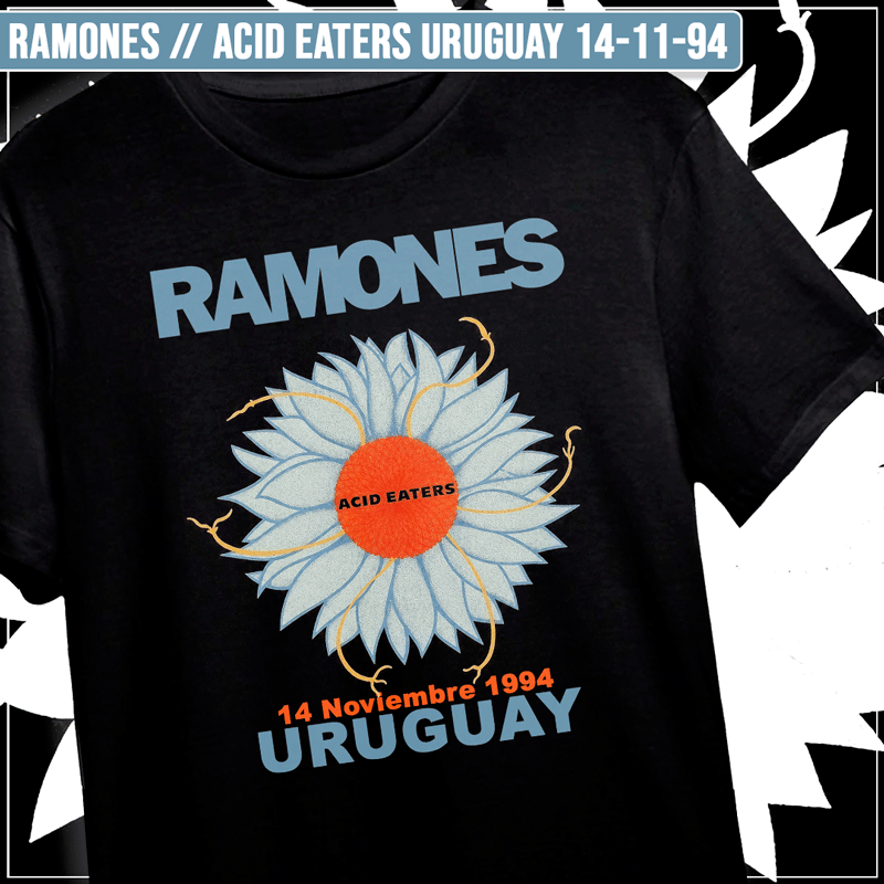 Remera "Ramones: Acid eartes Uruguay 14-11-94"