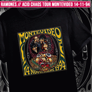 Remera "Ramones: Acid Chaos Tour Montevideo 14-11-94"