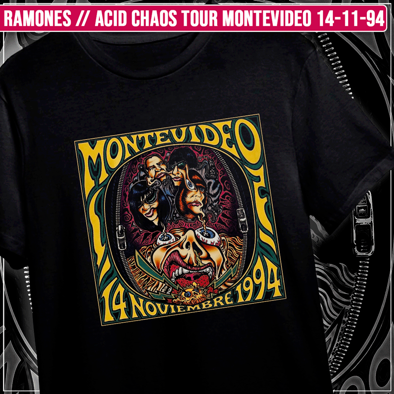 Remera "Ramones: Acid Chaos Tour Montevideo 14-11-94"
