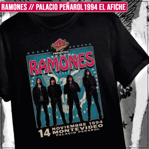 Remera "Ramones; Palacio Peñarol 1994 el Afiche"