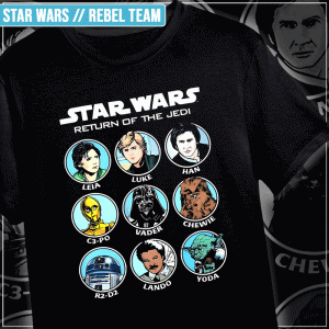 Remera "Star Wars:  Rebel Team"