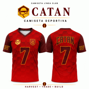 Camiseta Línea Club "Catan: Harvest Trade Build"