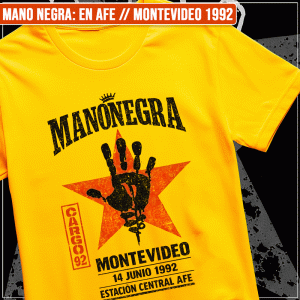 Remera "Mano Negra: En AFE Montevideo 1992"