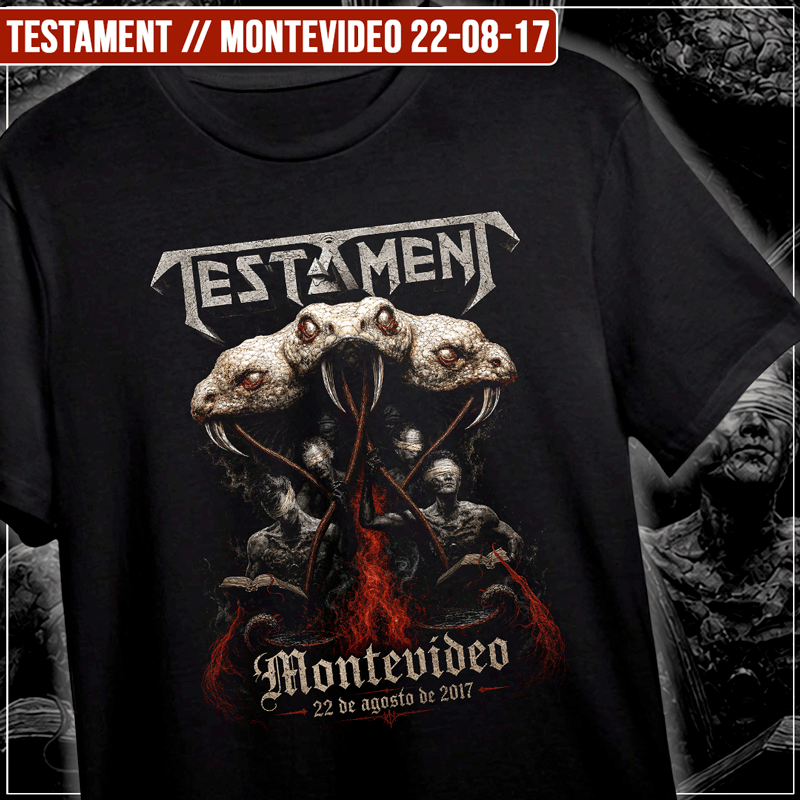 Remera "Testament: Montevideo 22-08-17"