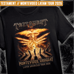 Remera "Testament: Montevideo Latam tour 2026"