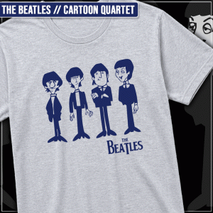 Remera "The Beatles: Cartoon Quartet"