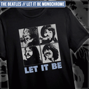 Remera "The Beatles: Let It Be Monochrome"