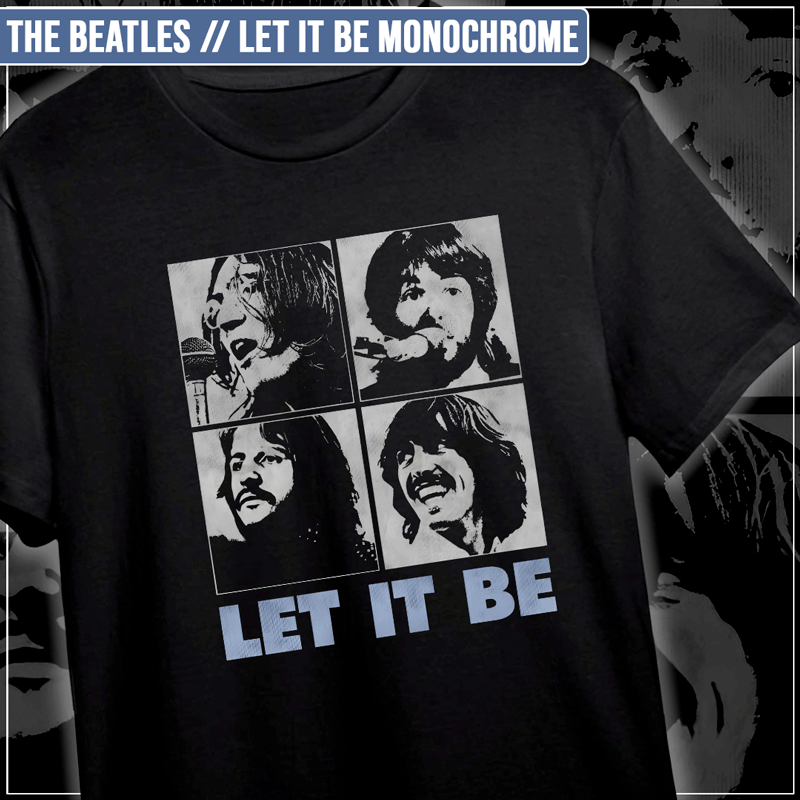 Remera "The Beatles: Let It Be Monochrome"