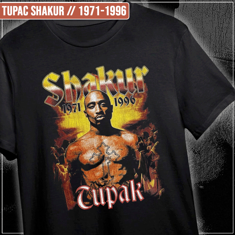 Remera "Tupac Shakur: 1971-1996"