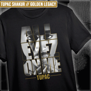 Remera "Tupac Shakur: Golden Legacy"