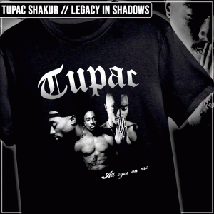 Remera "Tupac Shakur: Legacy in Shadows"