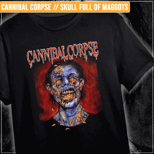 Remera "Cannibal Corpse: Skull Full of Maggots"