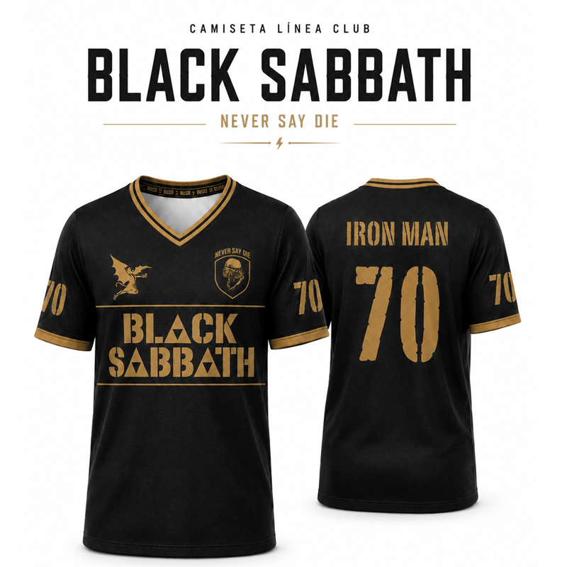 Camiseta Línea Club Black Sabbath Never Say Die