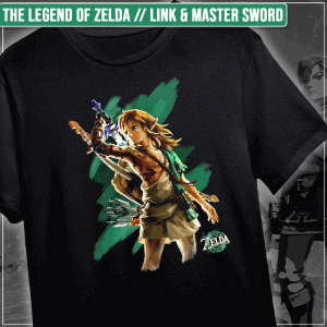 Remera "The Legend of Zelda: Link & master sword"