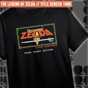 Remera "The Legend of Zelda: Title Screen 1986"