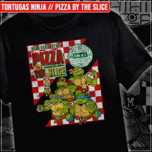 Remera "Tortugas Ninja: Pizza by the Slice"