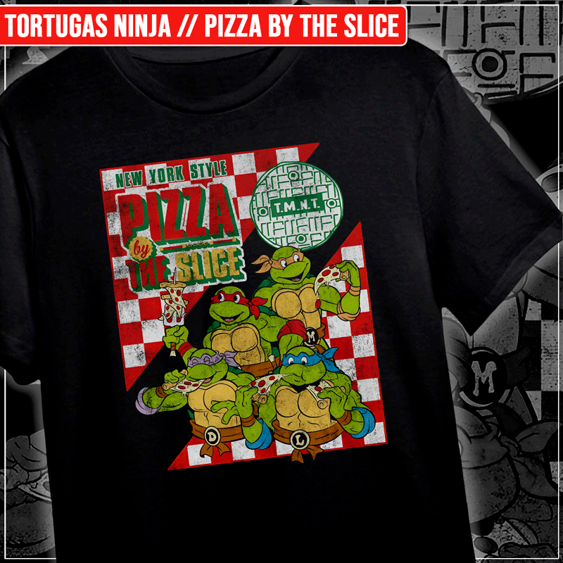 Remera "Tortugas Ninja: Pizza by the Slice"