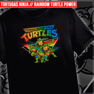 Remera "Tortugas Ninja: Rainbow Turtle Power"