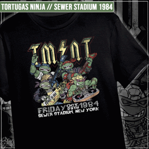 Remera "Tortugas Ninja: Sewer Stadium 1984"
